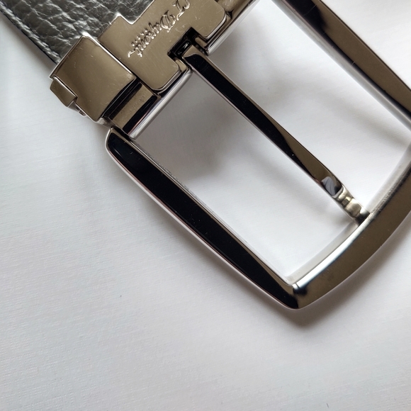 NWB S.T. DUPONT NAVY- GREY 35 mm REVERSIBLE BELT - Picture 2 of 7